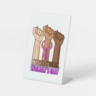 International Women_s Day Break The Bias 8 March G Pedestal Sign