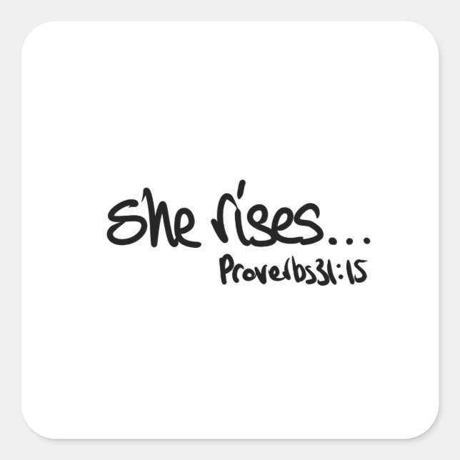 International Women’s Day Christian Women Square Sticker (Front)