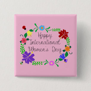International Women's Day 2021 15 Cm Square Badge