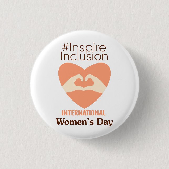 International Women's Day 2024 Inspire Inclusion  3 Cm Round Badge (Front)