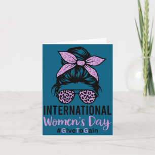 International women's day 2026 8 march iwd give to card