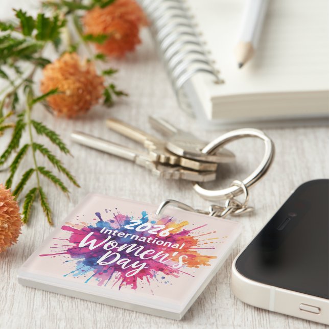 International Women's Day 2026 Key Ring (Front Right)
