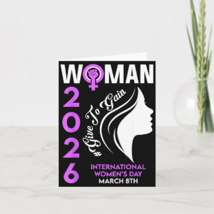 International women's day 2026 march 8 empowering card