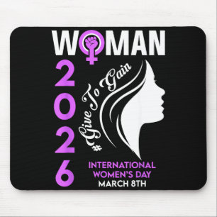 International women's day 2026 march 8 empowering mouse pad