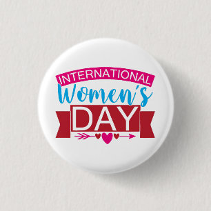 International Womens Day  3 Cm Round Badge