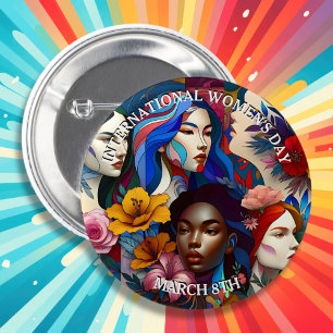 International Women's Day 6 Cm Round Badge
