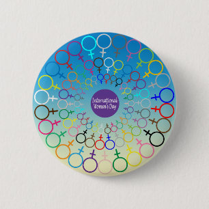 International Women's Day 6 Cm Round Badge