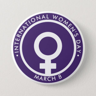 International Women's Day 7.5 Cm Round Badge