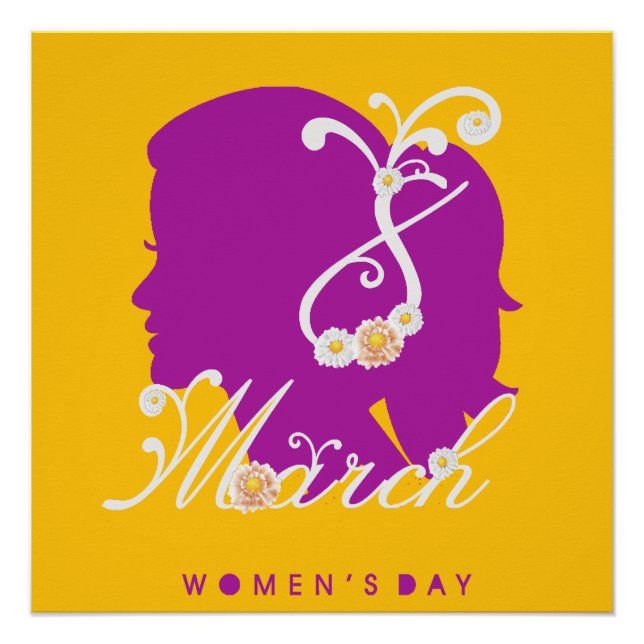 international women's day 8 march 2024  poster (Front)