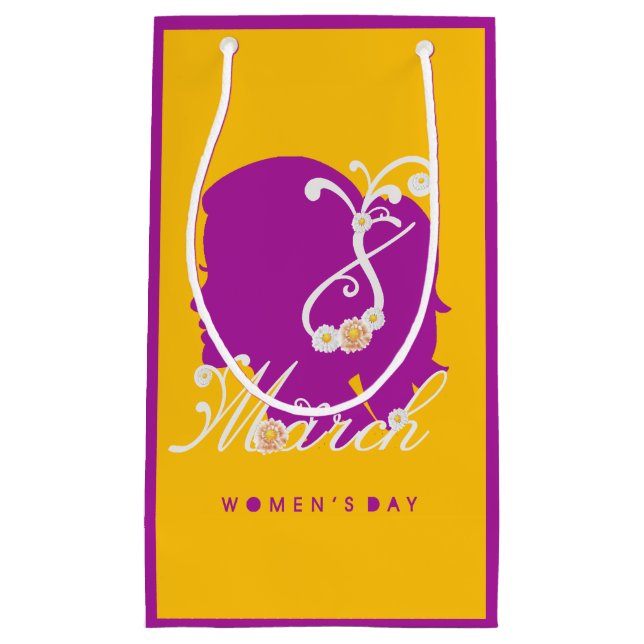 international women's day 8 march 2025 small gift bag (Front)