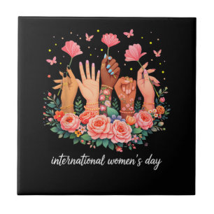 International Women's Day 8 March 2026 Ceramic Tile