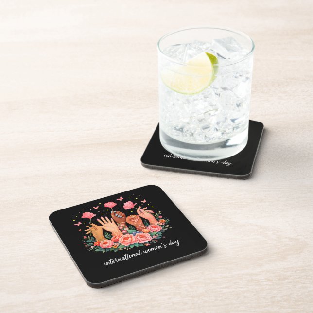 International Women's Day 8 March 2026 Coaster (Right Side)
