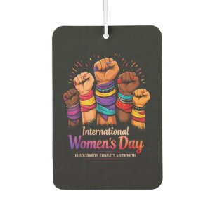International Women's Day 8 March Car Air Freshener