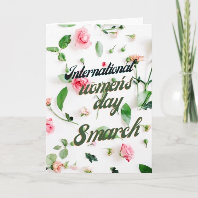 International women's day 8 march card (Front)