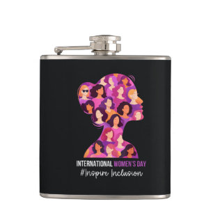 International Women's Day 8 March  Hip Flask