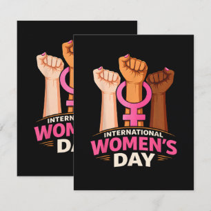 International Women's Day 8 March Thank You Card