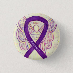 International Women's Day Awareness Angel Pins