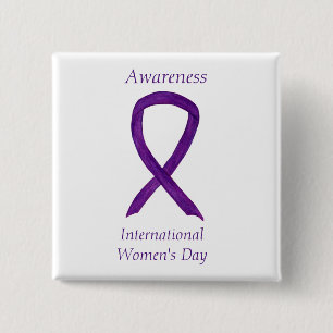 International Women's Day Awareness Custom Pins