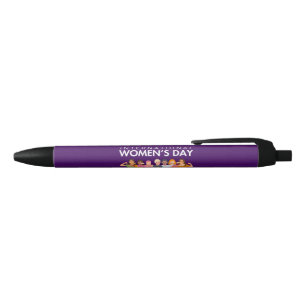 International women's day  black ink pen