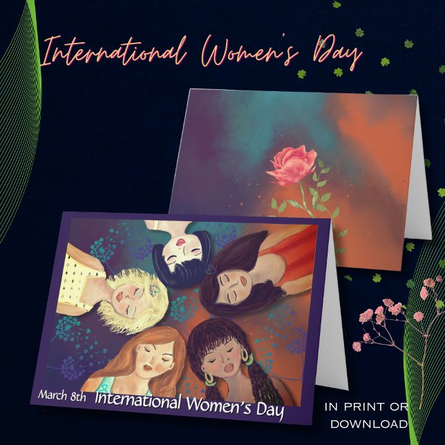 International Women's Day celebrating Unity Holiday Card (International Women's Day celebrating Unity Holiday Card)