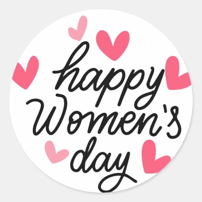 International Women's Day  Classic Round Sticker (Front)