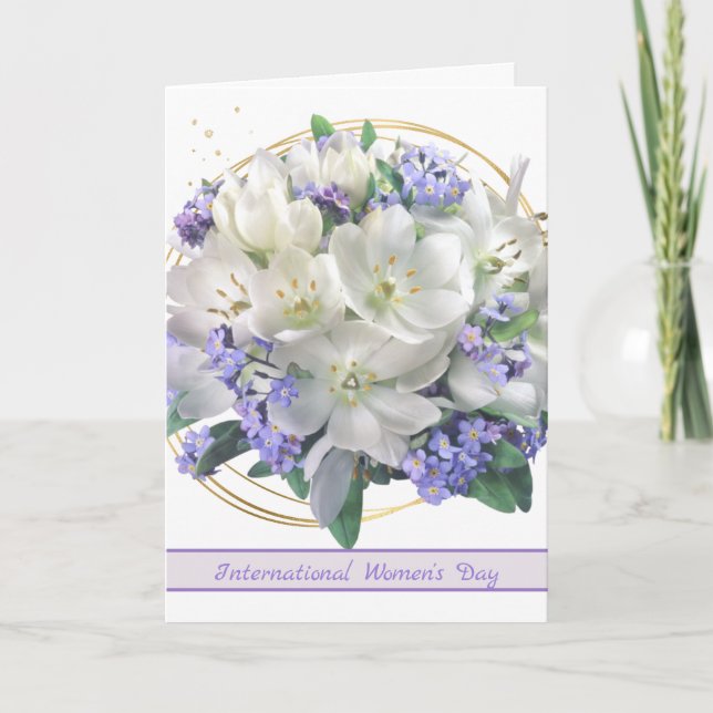 International Women's Day, Crocuses Card (Front)