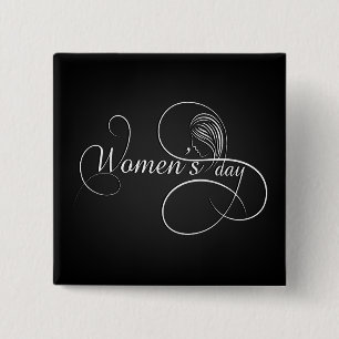 International Women's Day - Customise All Options 15 Cm Square Badge
