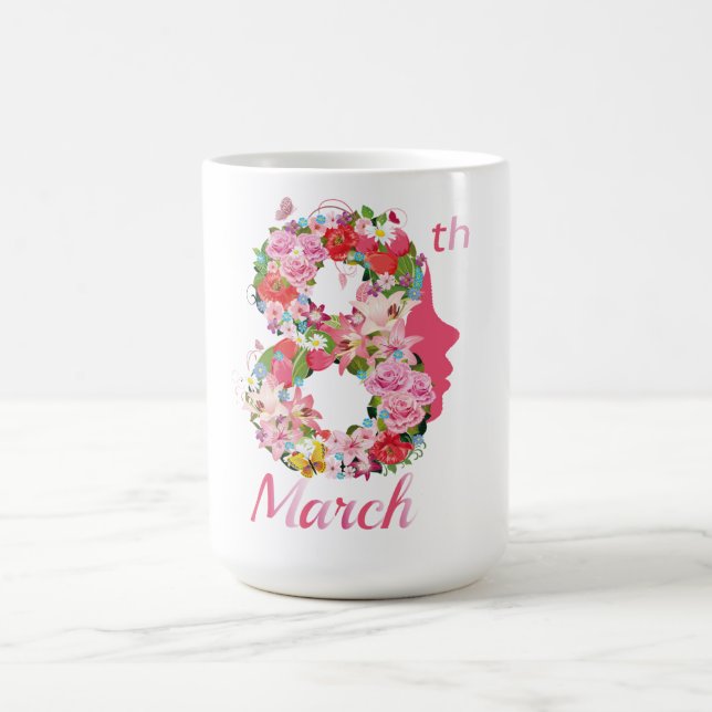 international women's day happy women's day 8 2024 coffee mug (Center)