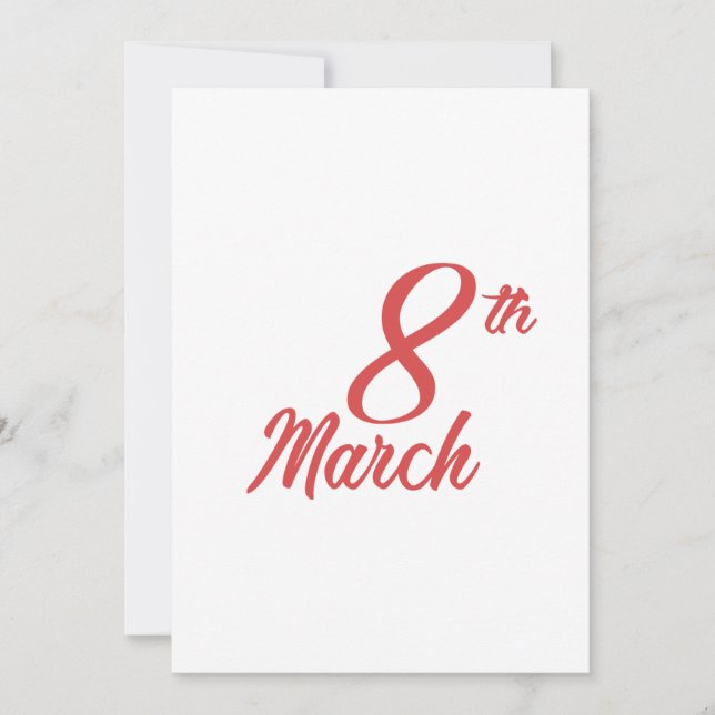 International Women's Day Holiday Card (Front)