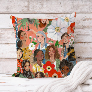 International Women's Day illustration Cushion