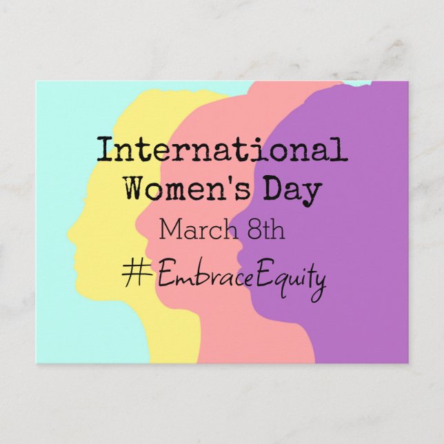 International Women's Day is March 8th    Postcard (Front)