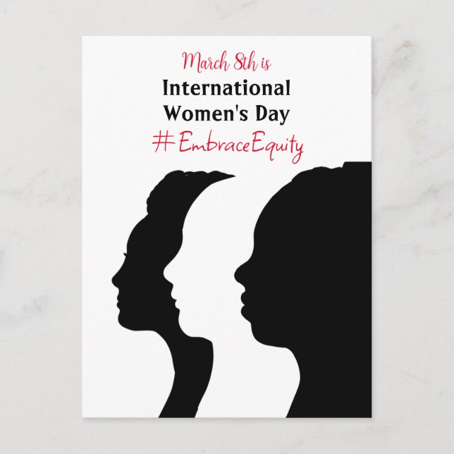 International Women's Day is March 8th   Postcard (Front)