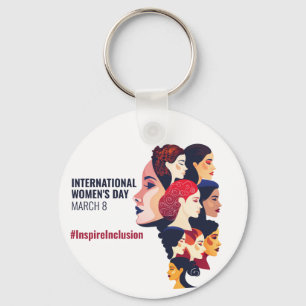 International Women's Day   IWD March 8 Key Ring