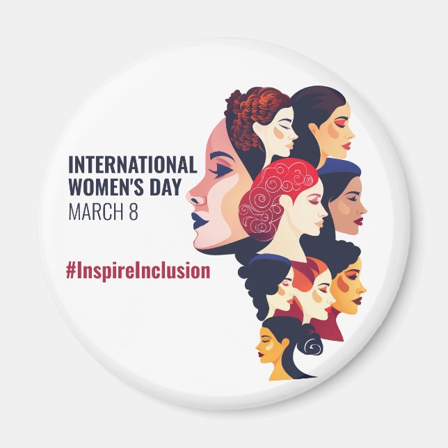International Women's Day | IWD March 8 Magnet (Front)