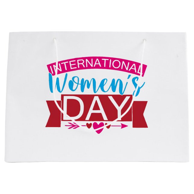 International Womens Day  Large Gift Bag (Front)