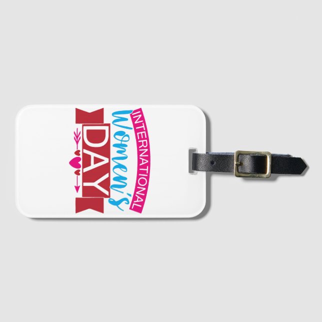 International Womens Day  Luggage Tag (Front Horizontal)