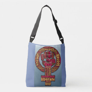 International women's day march 2017 crossbody bag