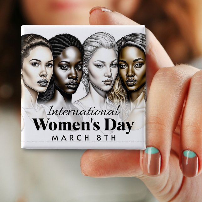  International Women's Day | March 8th Button (Creator Uploaded)