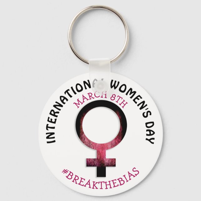 International Women's Day | March 8th   Key Ring (Front)