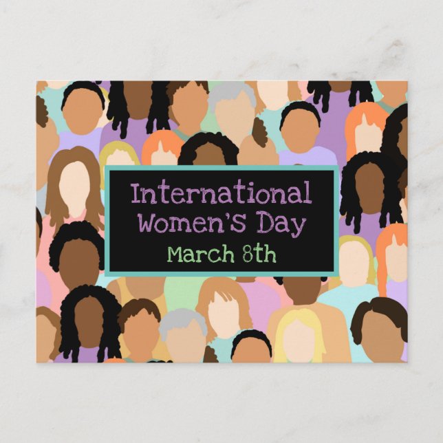 International Women's Day - March 8th  Postcard (Front)