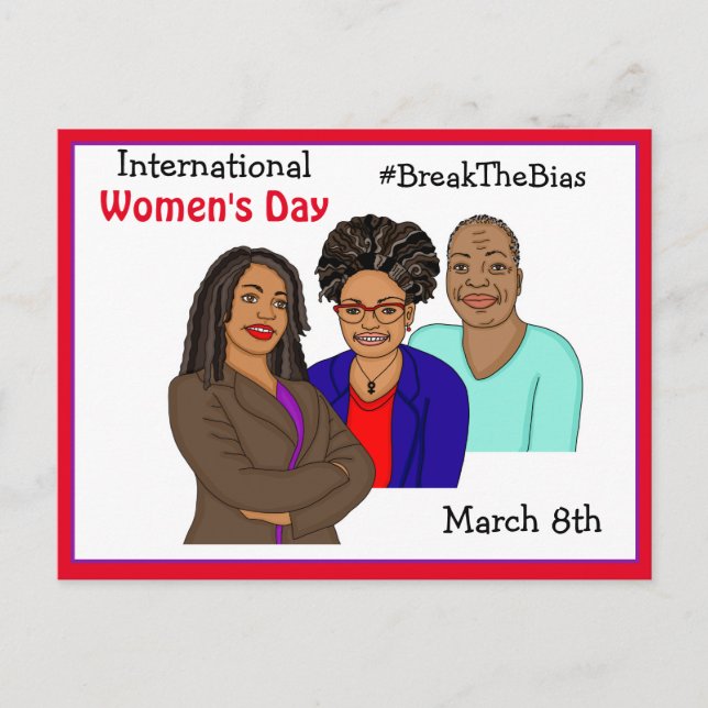 International Women's Day - Marcy 8th    Postcard (Front)