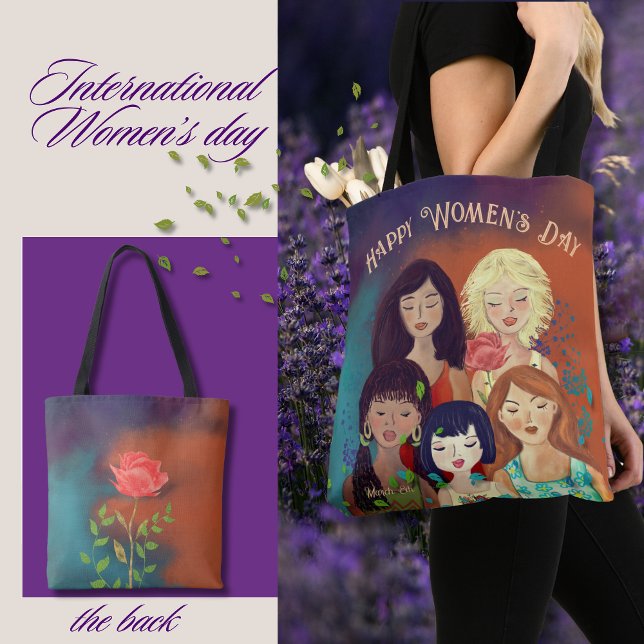 International Women's Day multi-ethnic portrait Tote Bag (International Women's Day multi-ethnic portrait Tote Bag)