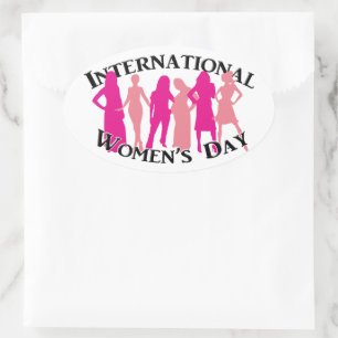 International Women's Day Oval Sticker