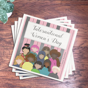 International Women's Day paper napkins