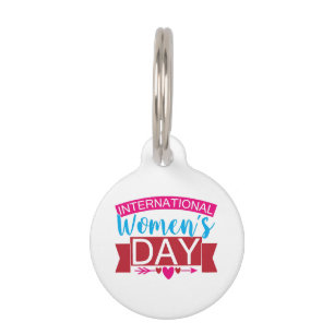 International Womens Day Pet Tag