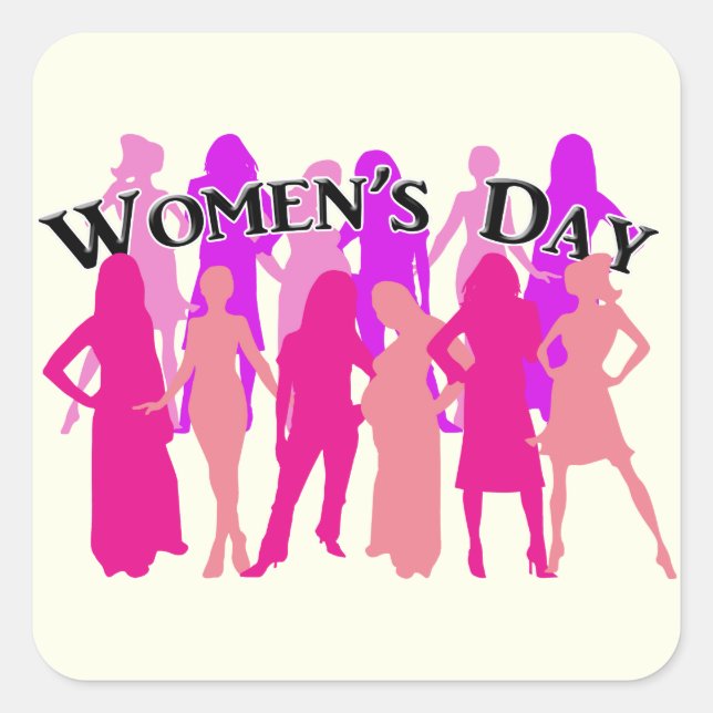 International Women's Day Square Sticker (Front)