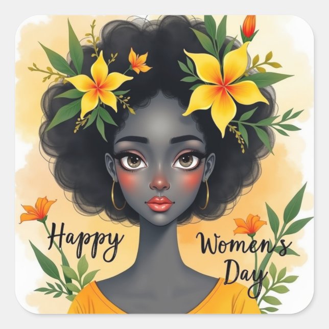 International Women's Day Square Sticker (Front)