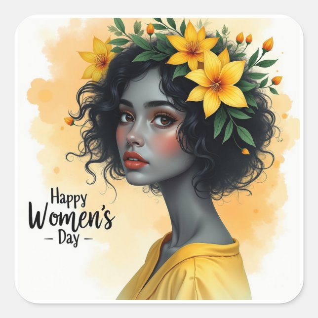 International Women's Day Square Sticker (Front)