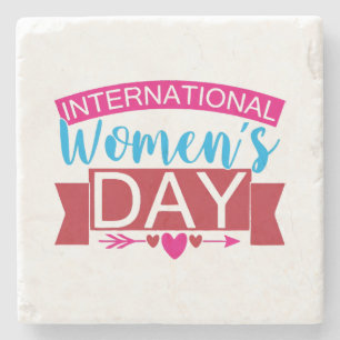 International Womens Day Stone Coaster