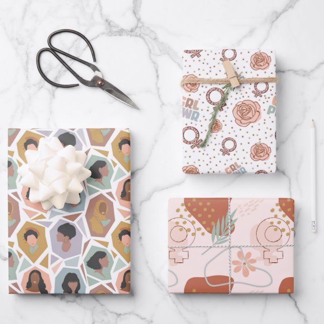 International Women's Day Wrapping Paper Sheets (Front)